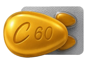 Box packaging for generic Vidalista 60 mg tadalafil tablets