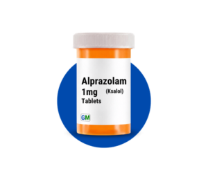 Box packaging for generic Ksalol alprazolam 1mg pills