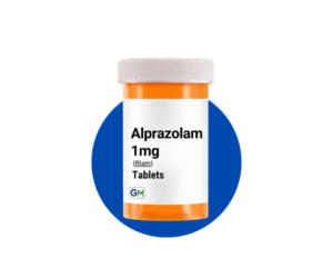 Box packaging for generic Rlam alprazolam 1mg pills